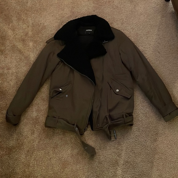 Express Jackets & Blazers - Express women Sherpa bomber coat. XS